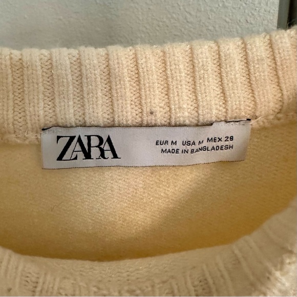 Zara Woman Striped Crew Neck Sweater - Picture 7 of 11